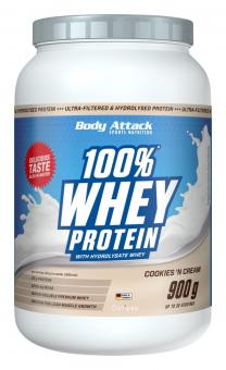 Body Attack 100% Whey Protein - 900 g Cookies & Cream