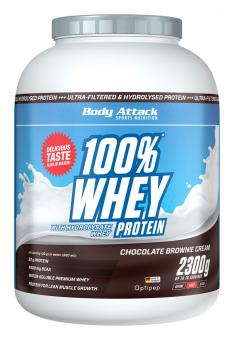 Body Attack 100% Whey Protein - 2,3 kg Chocolate Brownie