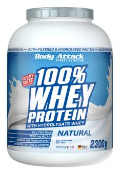 Body Attack 100% Whey Protein - 2,3 kg Neutral