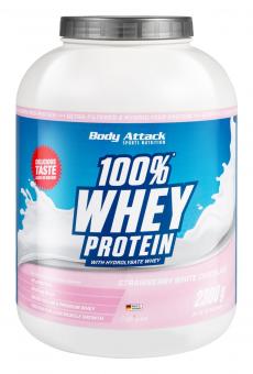 Body Attack 100% Whey Protein - 2,3 kg Strawberry White Chocolate