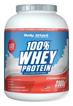 Body Attack 100% Whey Protein - 2,3 kg Strawberry