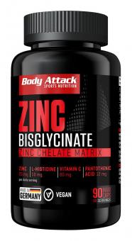 Body Attack Zinc Bisglycinate - 90 Kapseln 