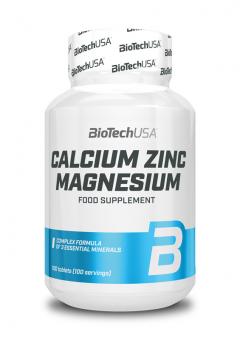 BioTech USA Calcium Zinc Magnesium - 100 Tabletten 