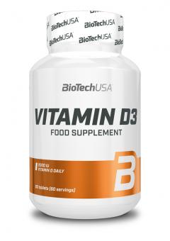 BioTech USA Vitamin D3 - 60 Tabletten 