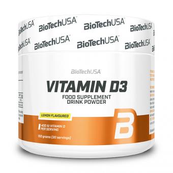 BioTech USA Vitamin D3 - 150 g Zitrone 