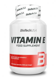 BioTech USA Vitamin E - 100 Softgel-Kapseln 