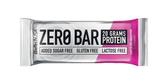 BioTech USA Zero Bar - 1 x 50 g Schokolade-Marzipan