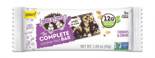 Lenny & Larry's The Complete Cookie-fied Bar - 9 x 45 g Cookies & Cream