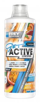 Frey Nutrition Get Active Drink - 1000 ml Pfirsich-Maracuja