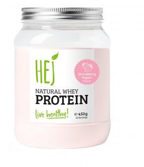 Hej Natural Whey Protein - 450 g Strawberry Yogurt