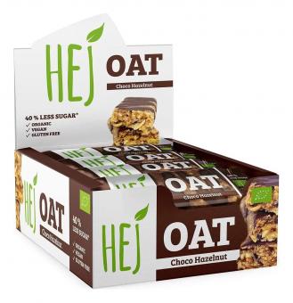 HEJ - Oat Bar Organic - 12 x 45 g Chocolate Hazelnut