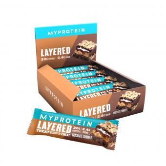 MyProtein - Layered Bar - 12 x 60 g Vanilla Birthdaycake