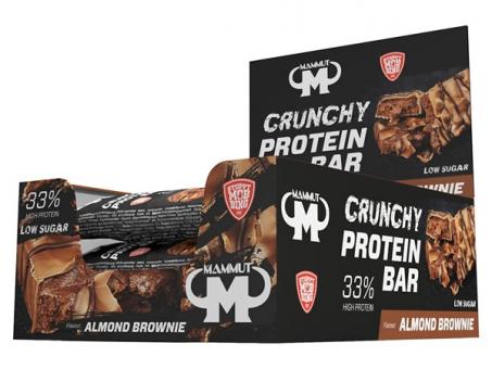 Mammut Crunchy Protein Bar - 12 x 45 g Riegel Almond Brownie