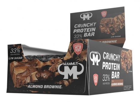 Mammut Crunchy Protein Bar - 12 x 45 g Almond Brownie