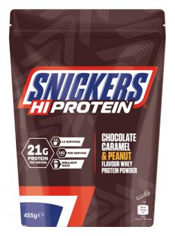 Mars Protein Snickers HI Protein Pulver - Chocolate, Caramel & Peanut - 455 g 