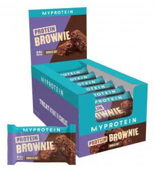 MyProtein Protein Brownie - 12 x 75 g Chocolate Chip