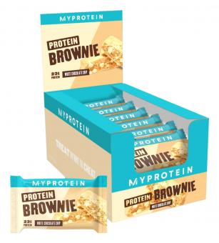 MyProtein Protein Brownie - 12 x 75 g White Chocolate Chip