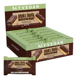 MyProtein Vegan Double Dough Brownie - 12 x 60 g 