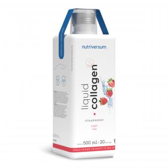 Nutriversum Flow Collagen Liquid Sugar Free - 500 ml Strawberry
