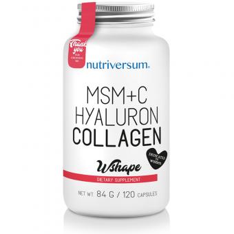 Nutriversum Wshape MSM + C Hyaluron Collagen - 120 Kapseln 