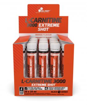 Olimp L-Carnitine 3000 Extreme Shot VE 20 Ampulen a 25 ml 