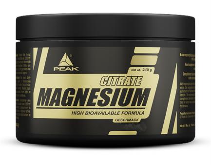 Peak Magnesium Citrat - 240 g Lemon
