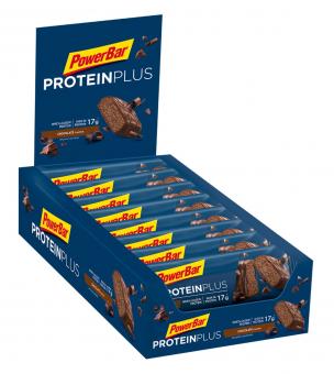 PowerBar 30% Protein Plus Riegel - 15 x 55 g Chocolate