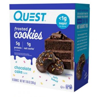 Quest Nutrition Frosted Cookies - 8 x 25 g Chocolate Cake