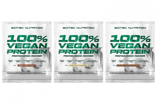 Scitec Nutrition 100% Vegan Protein - 3 x 33 g Mix 