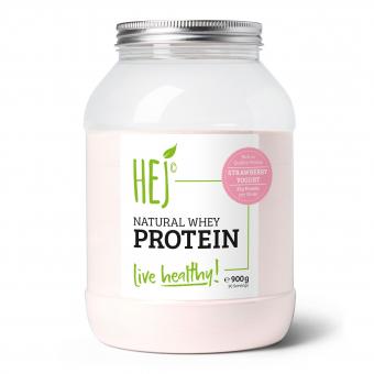Hej Natural Whey Protein - 900 g Strawberry Yogurt